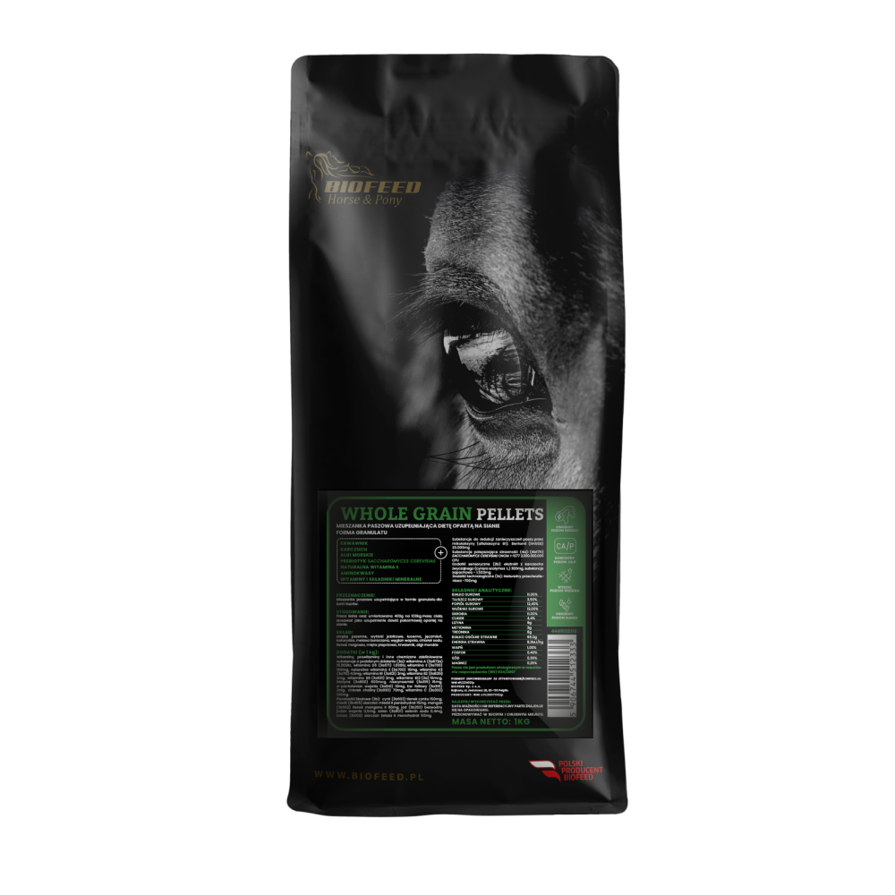 Whole Grain Pellets 1 kg BIOFEED Horse & Pony