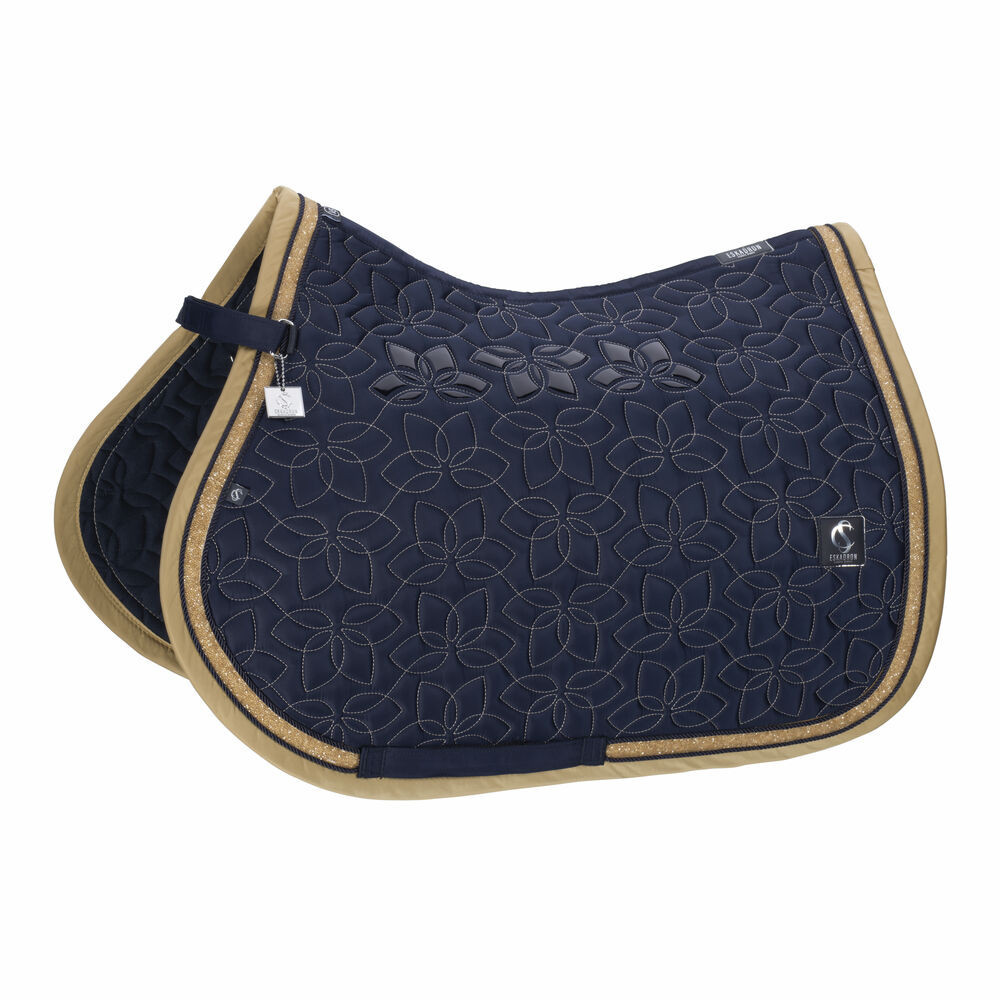Czaprak Glossy Jewel Contrast Navy Classic Sports 26 Eskadron