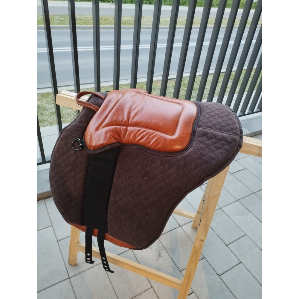 Pad do Jazdy na Oklep Brązowy Skóra HiHorse