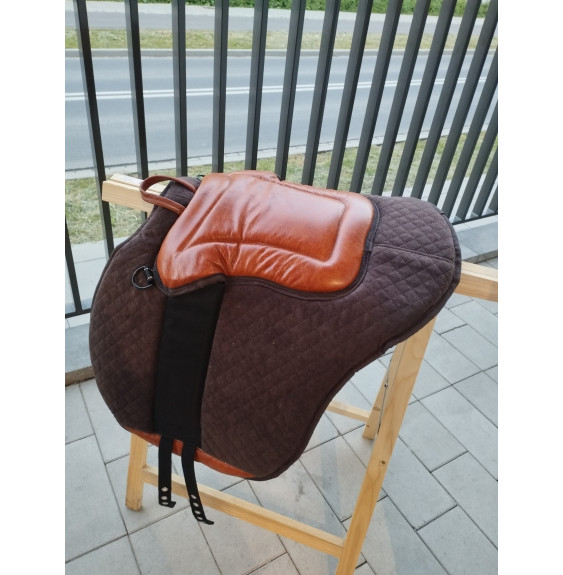 Pad do Jazdy na Oklep Brązowy Skóra HiHorse