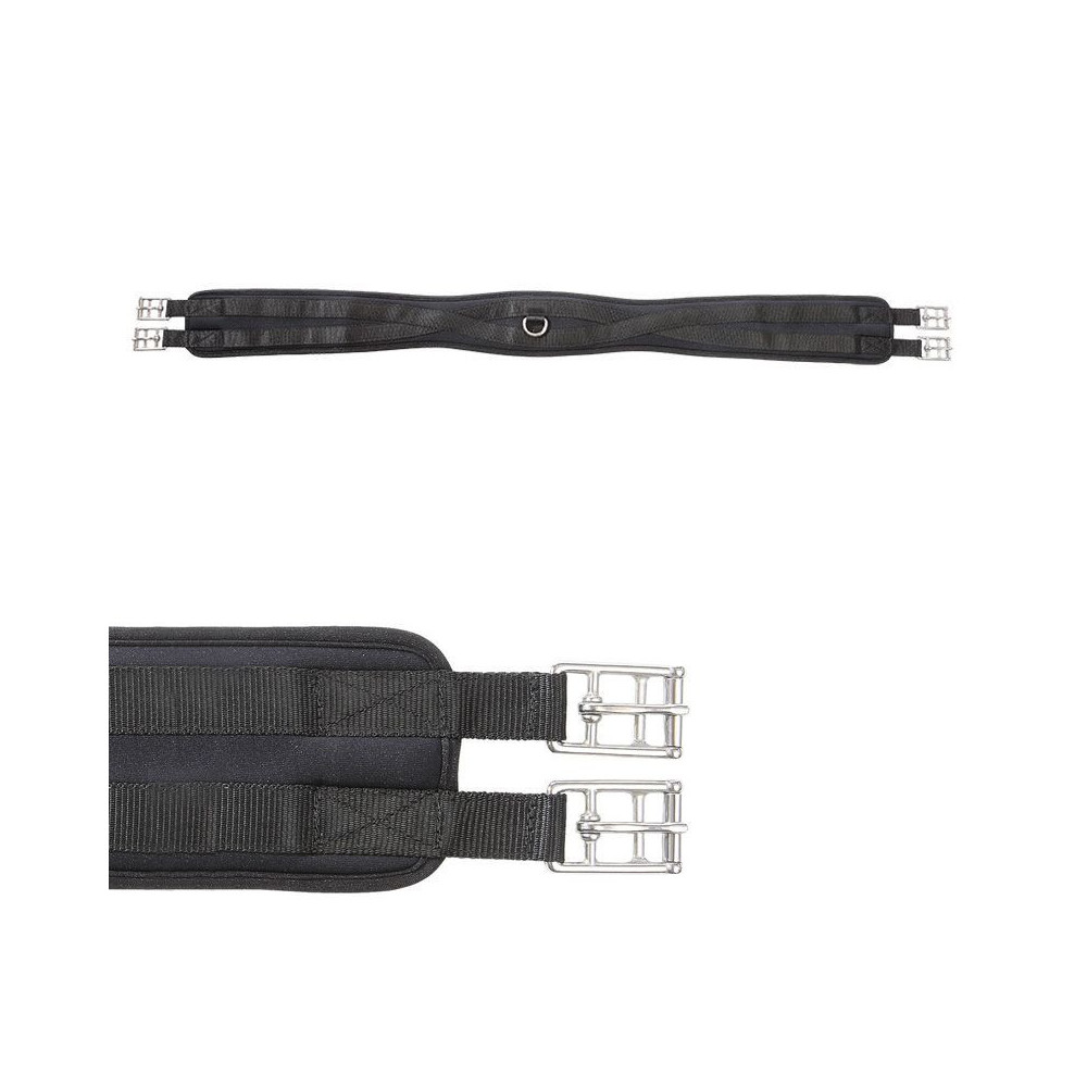 Popręg Długi z Pianki Memory Foam Bez Gum Czarny Kavalkade