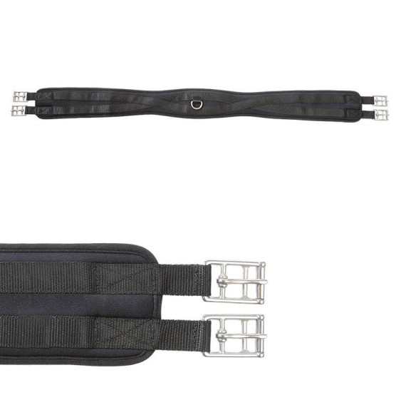 Popręg Długi z Pianki Memory Foam Bez Gum Czarny Kavalkade