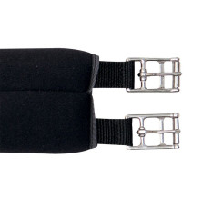 Popręg Neoprenowy z Elastycznymi Gumami Czarny Kavalkade