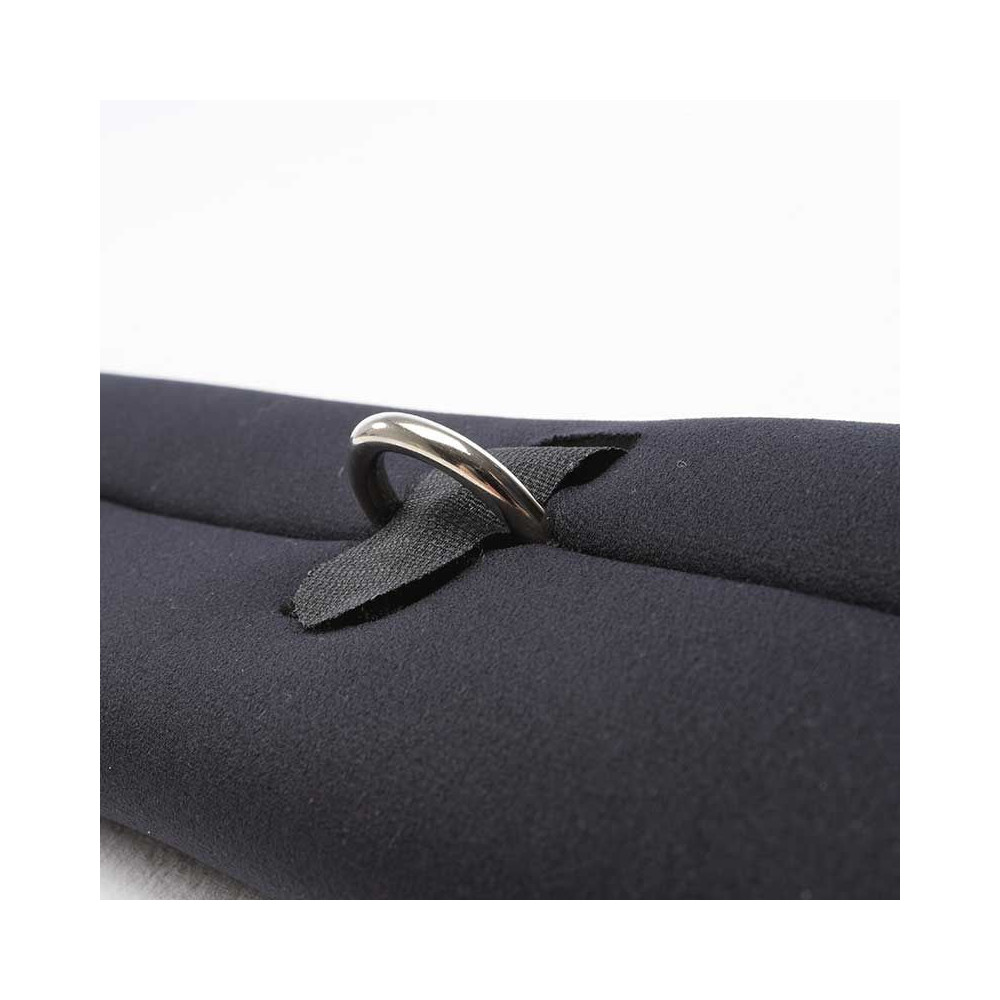 Popręg Neoprenowy z Elastycznymi Gumami Czarny Kavalkade