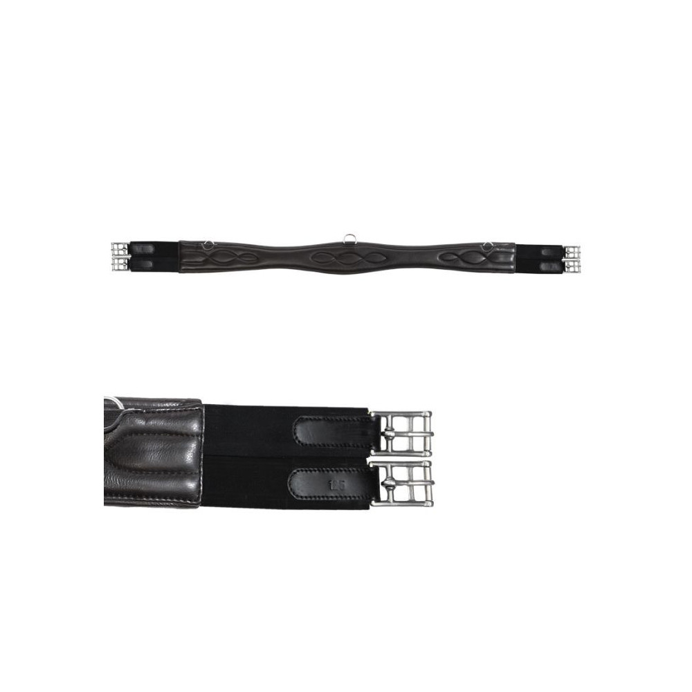 Skórzany Popręg z Gumami Soft Kavalkade