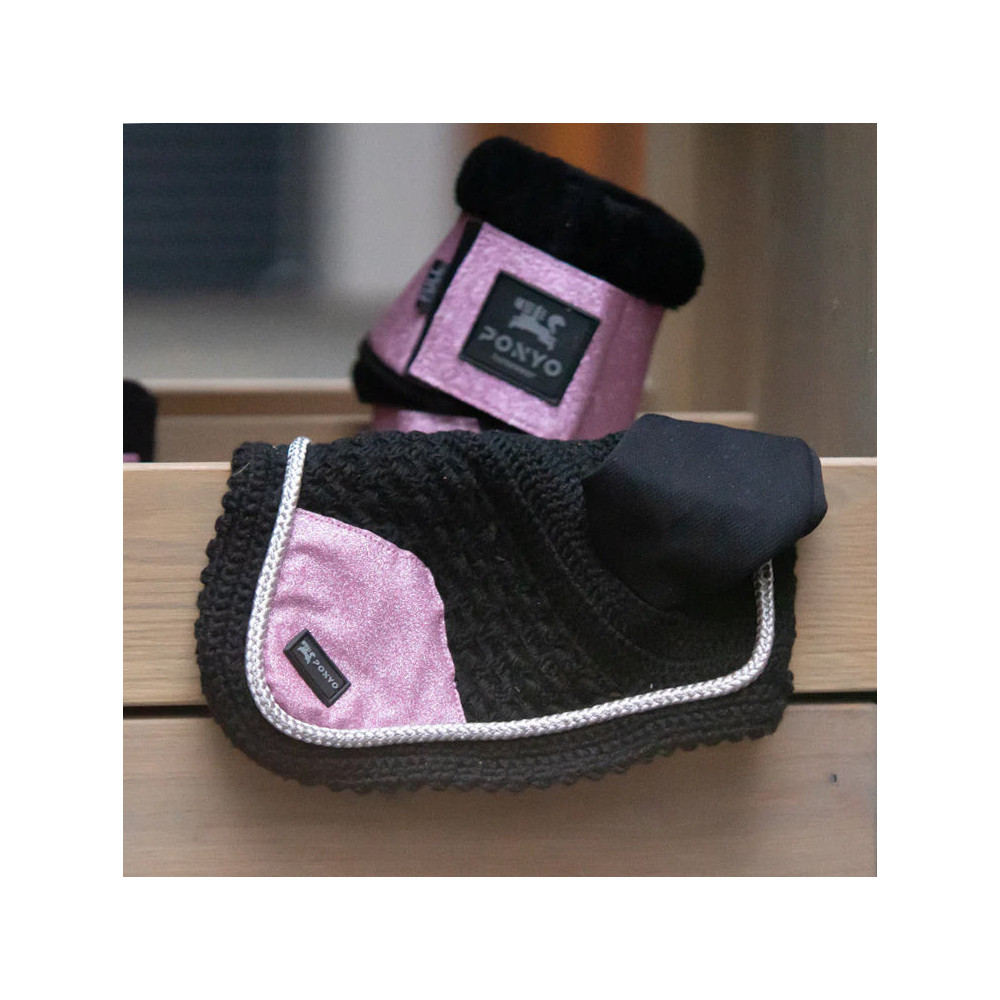 Brokatowe Nauszniki Blush Ponyo Horsewear