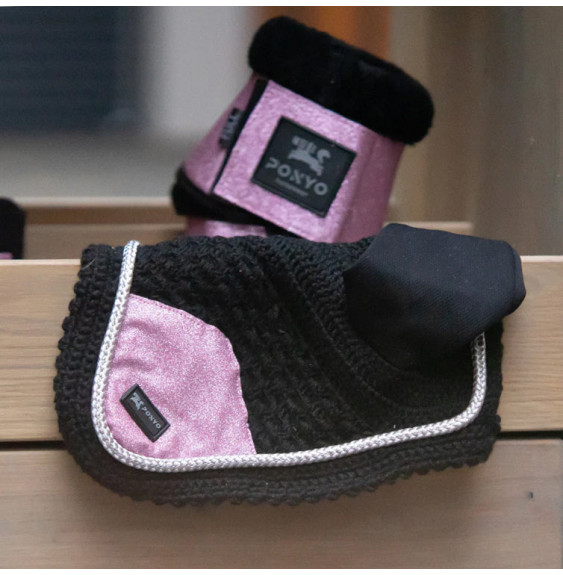 Brokatowe Nauszniki Blush Ponyo Horsewear