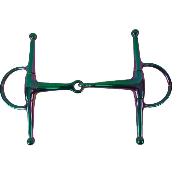 Wędzidło z Wąsami Pojedyńczo Łamane Rainbow Balotade