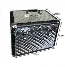 Srebrna Skrzynka na Szczotki Elegance York