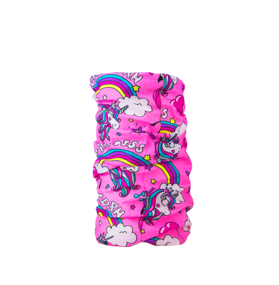 Komin Wielofunkcyjny Różowy w Tęcze i Jednorożce Comodo