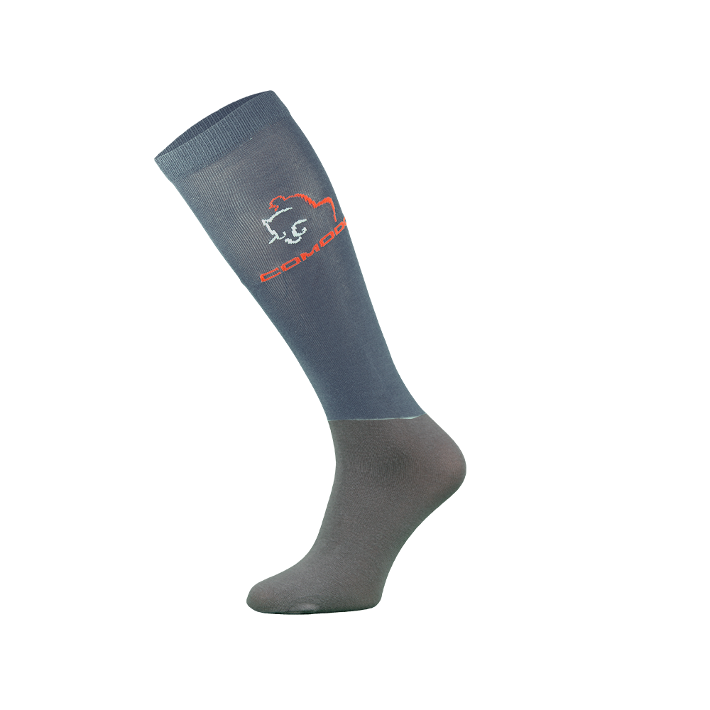 Podkolanówki Jeździeckie z Mikrofibrą Szare Comodo