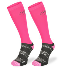 Podkolanówki Jeździeckie z Mikrofibrą Różowe Comodo