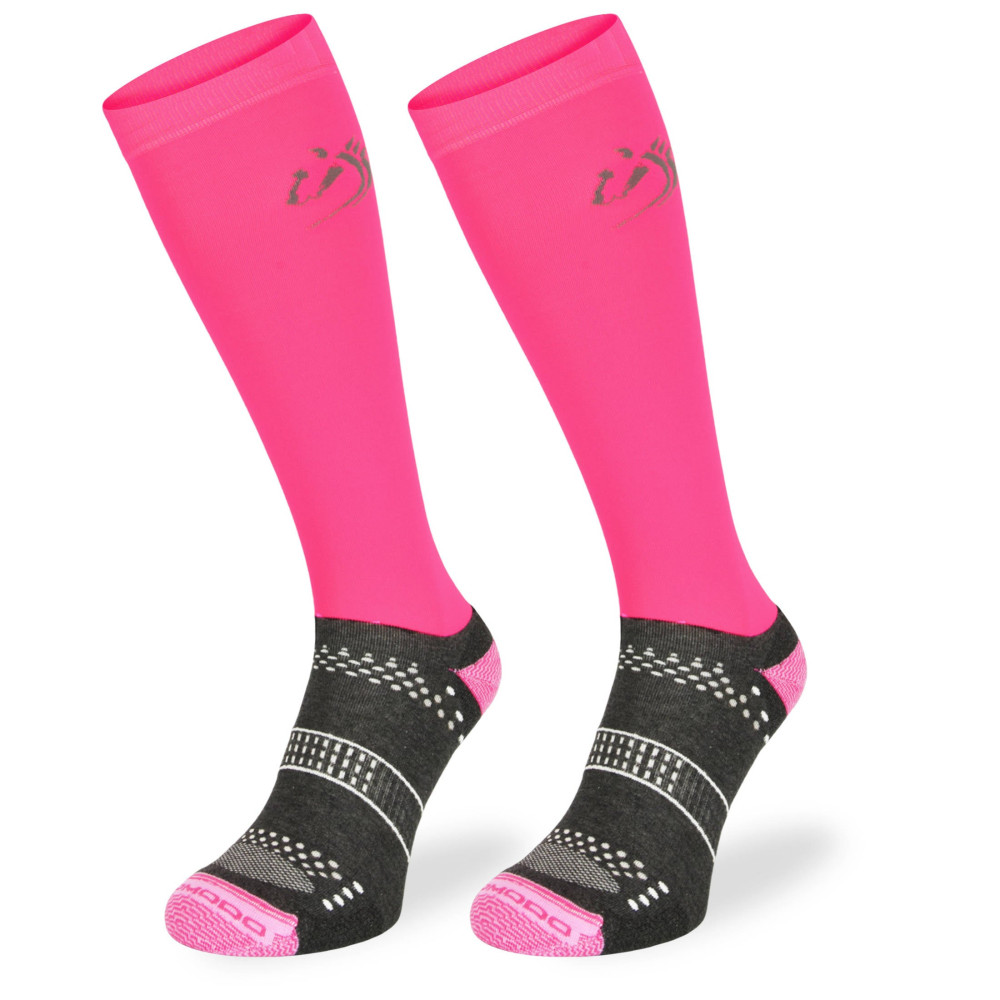 Podkolanówki Jeździeckie z Mikrofibrą Różowe Comodo