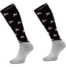 Podkolanówki Jeździeckie W Koniki Czarne Comodo