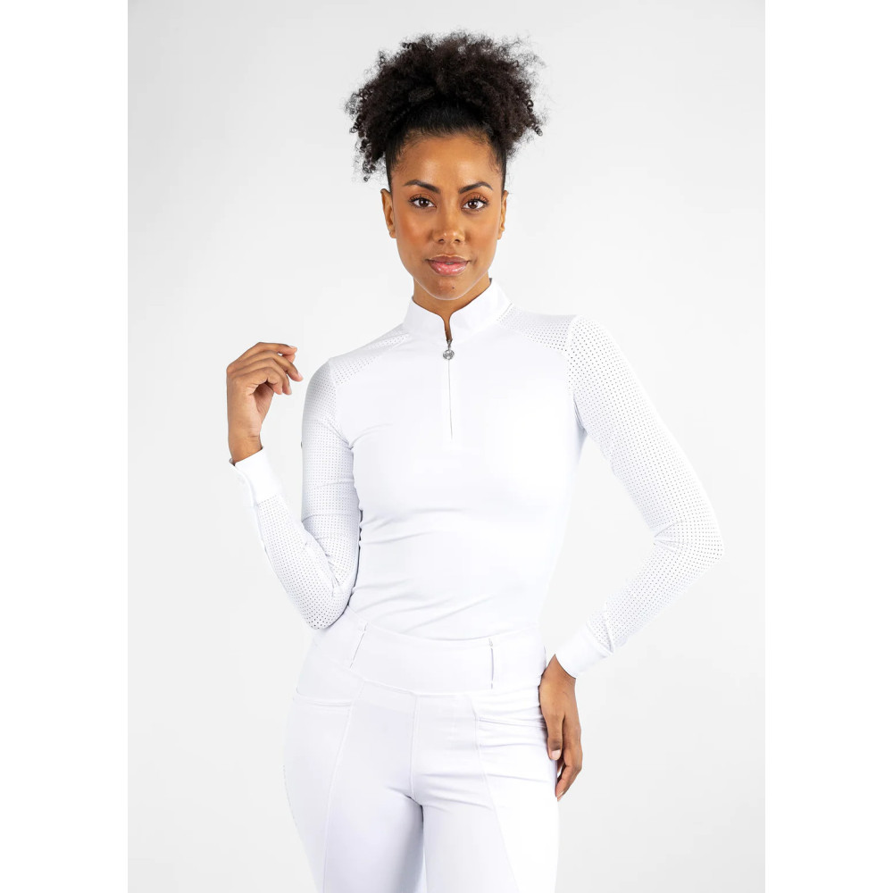 Koszula Konkursowa z Długim Rękawem Air (White) Maximilian Equestrian