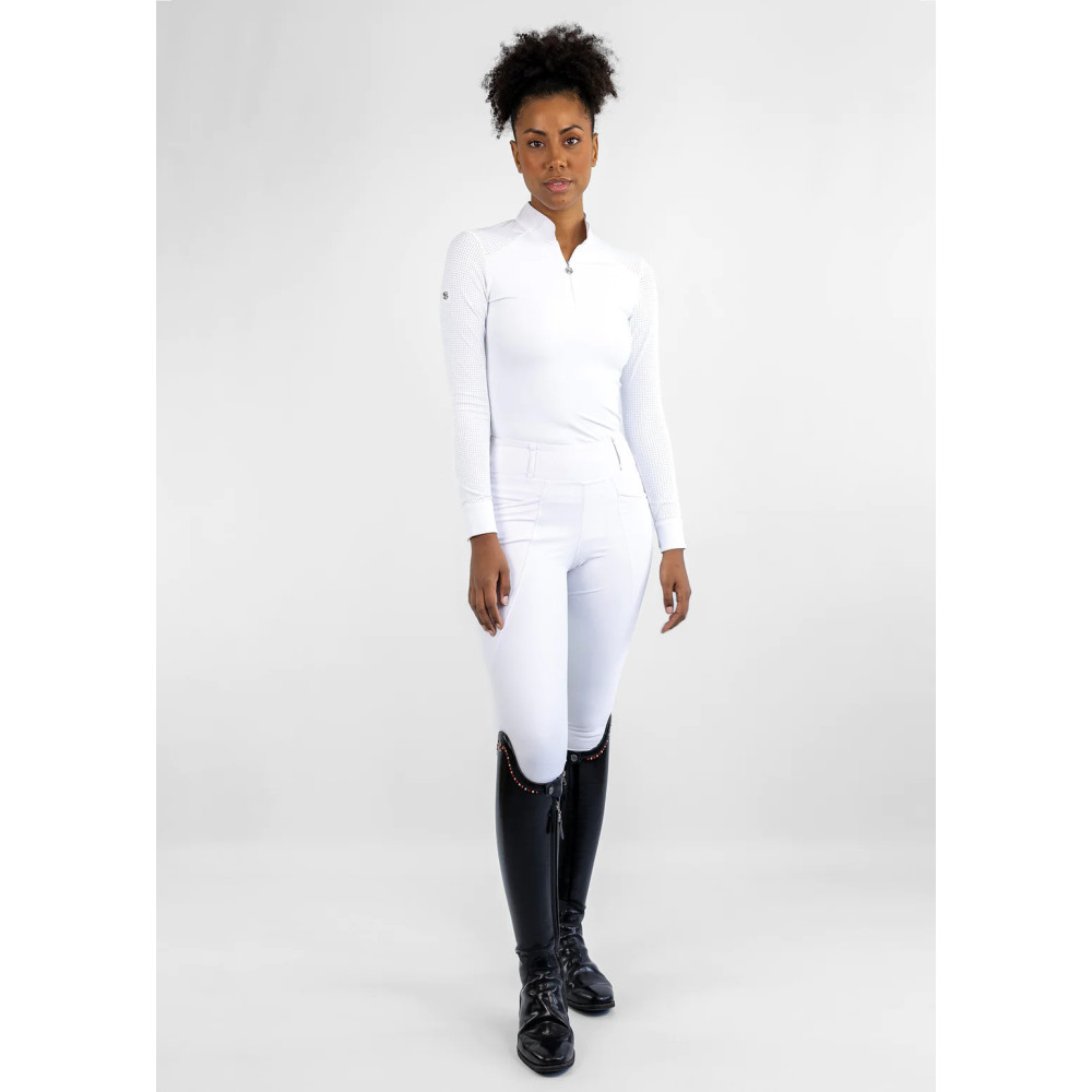 Koszula Konkursowa z Długim Rękawem Air (White) Maximilian Equestrian