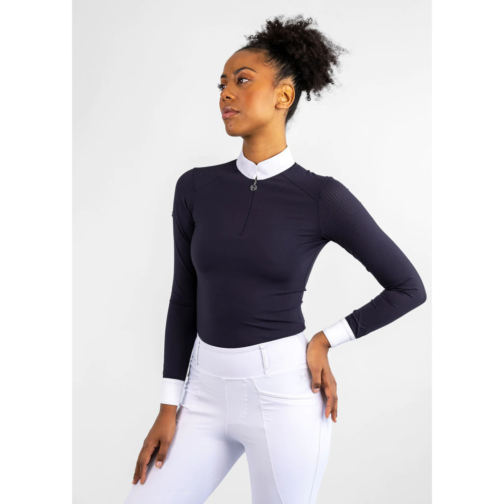 Koszula Konkursowa z Długim Rękawem Air (Navy) Maximilian Equestrian