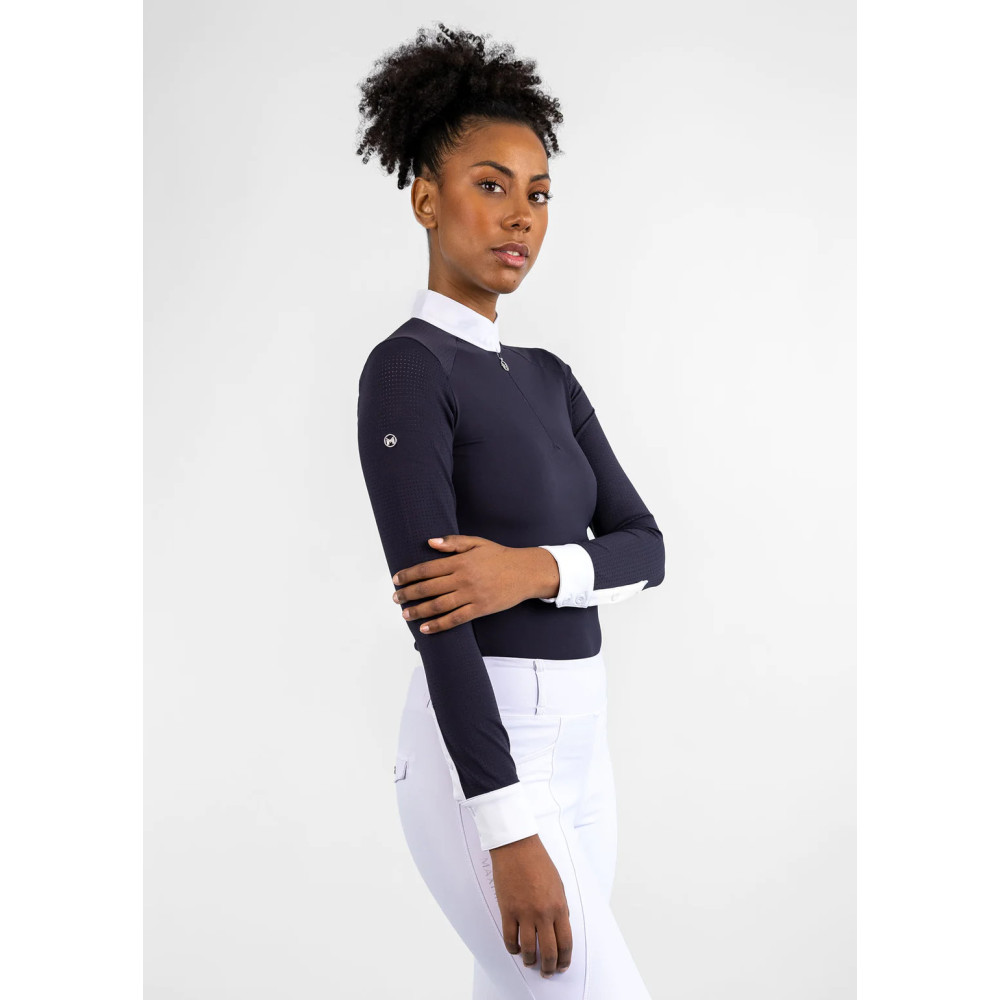 Koszula Konkursowa z Długim Rękawem Air (Navy) Maximilian Equestrian