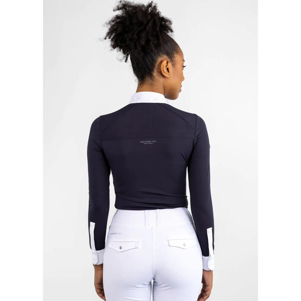 Koszula Konkursowa z Długim Rękawem Air (Navy) Maximilian Equestrian