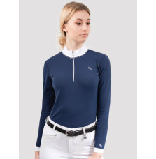 Koszula Konkursowa Premium Długi Rękaw z Kryształami Swarovski Silwear