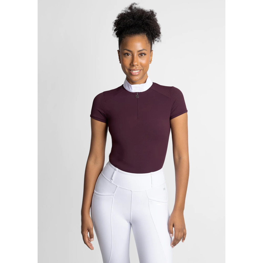 Koszula Konkursowa z Krótkim Rękawem Air (Mulberry) Maximilian Equestrian