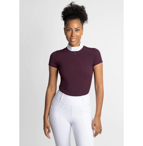 Koszula Konkursowa z Krótkim Rękawem Air (Mulberry) Maximilian Equestrian