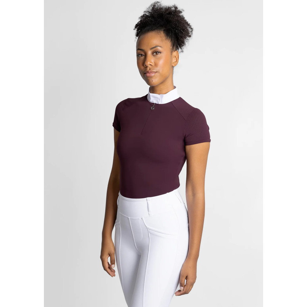 Koszula Konkursowa z Krótkim Rękawem Air (Mulberry) Maximilian Equestrian