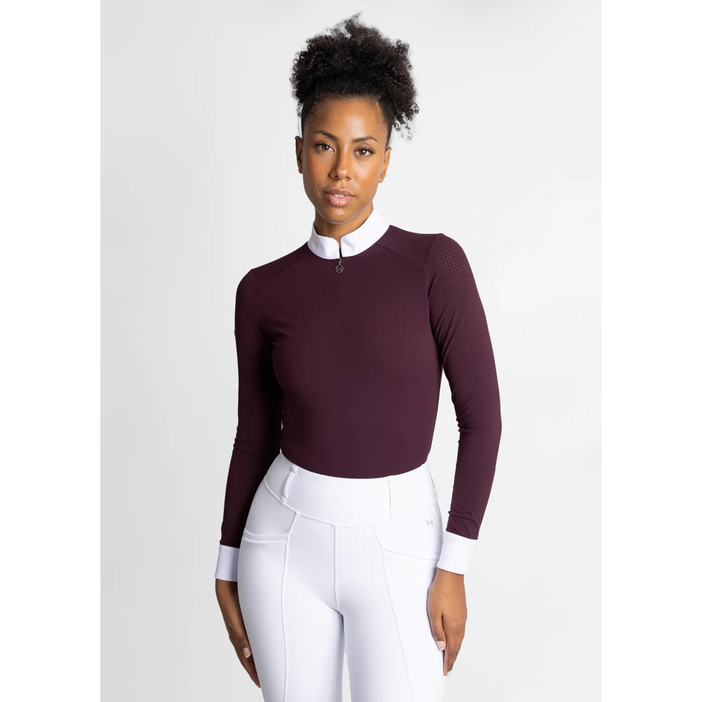 Koszula Konkursowa z Długim Rękawem Air (Mulberry) Maximilian Equestrian