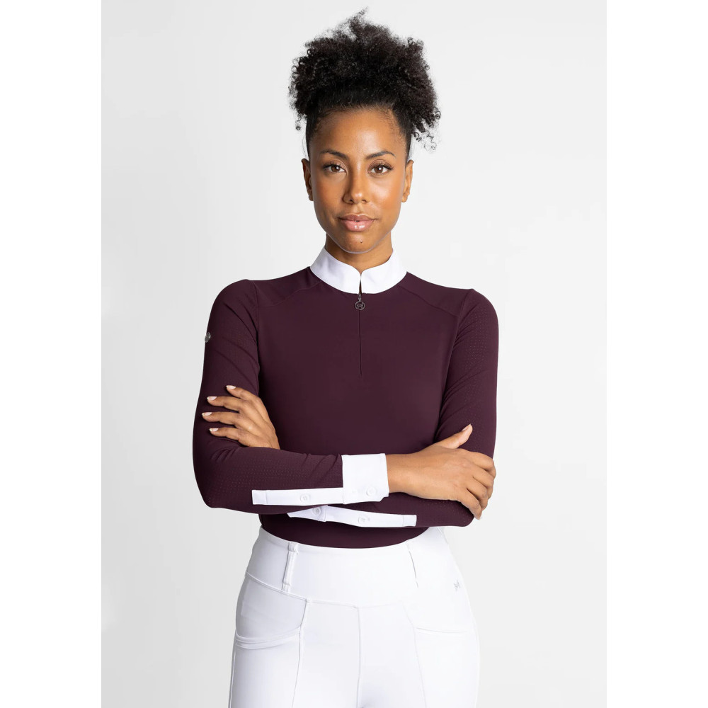 Koszula Konkursowa z Długim Rękawem Air (Mulberry) Maximilian Equestrian