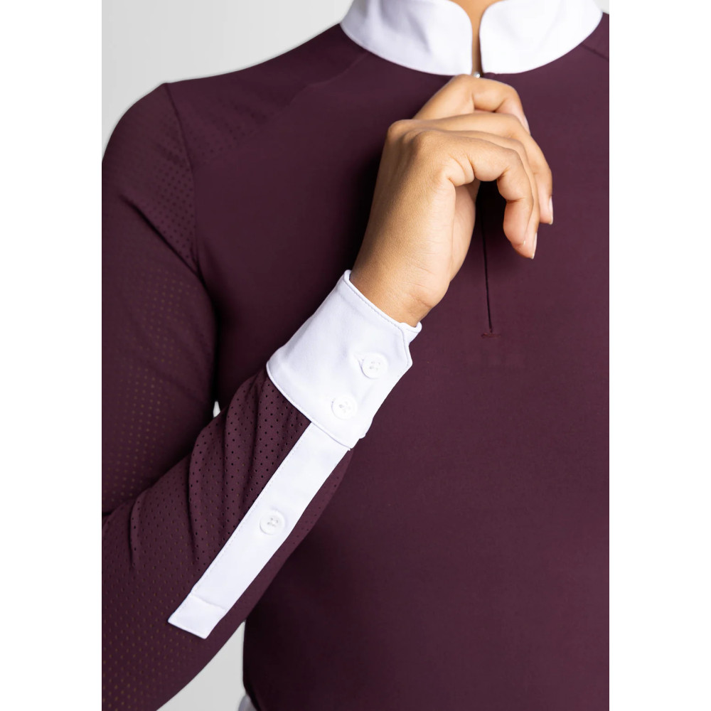 Koszula Konkursowa z Długim Rękawem Air (Mulberry) Maximilian Equestrian