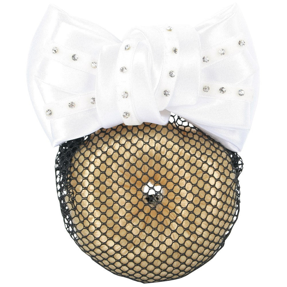 Siatka na Włosy z Kokardką i Srebrnymi Kryształkami Harry's Horse