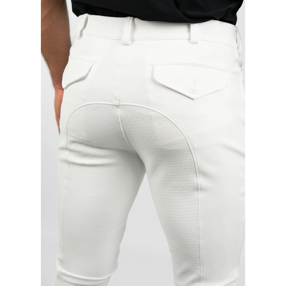 Bryczesy Męskie Performance (White) Maximilian Equestrian