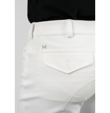 Bryczesy Męskie Performance (White) Maximilian Equestrian