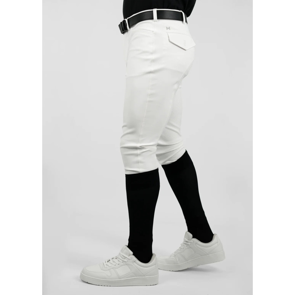 Bryczesy Męskie Performance (White) Maximilian Equestrian