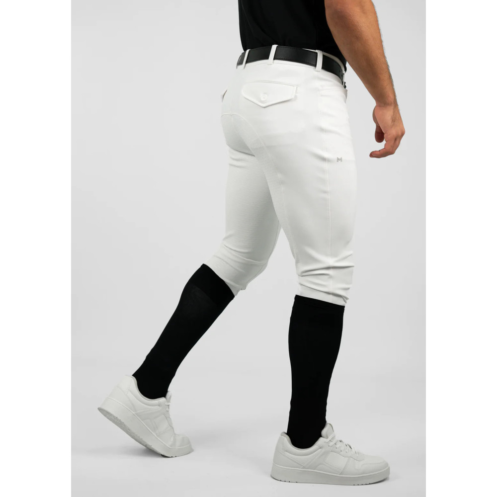 Bryczesy Męskie Performance (White) Maximilian Equestrian