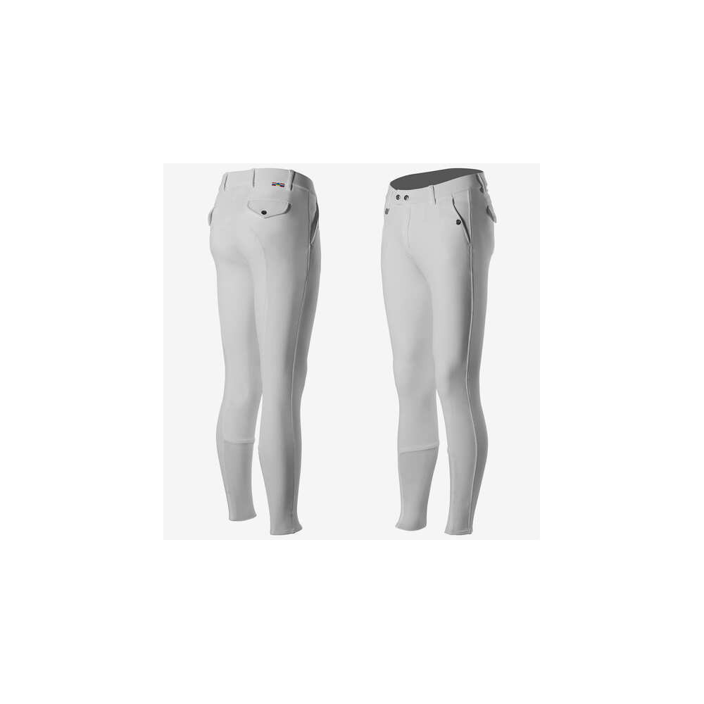 Bryczesy Męskie z Kolanowym Silikonowym Lejem Grand Prix Horze