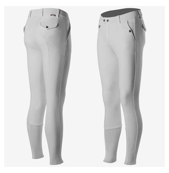 Bryczesy Męskie z Kolanowym Silikonowym Lejem Grand Prix Horze