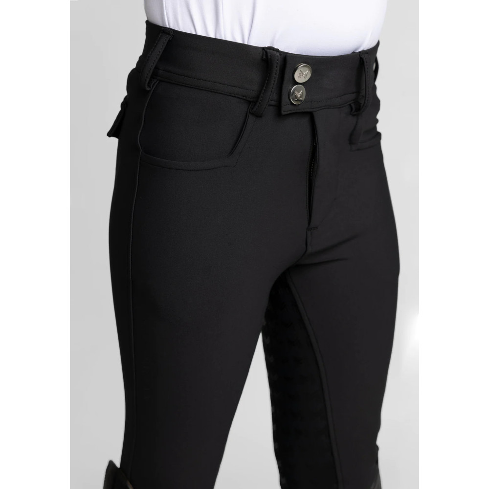 Młodzieżowe Bryczesy Reflection (Black) Maximilian Equestrian