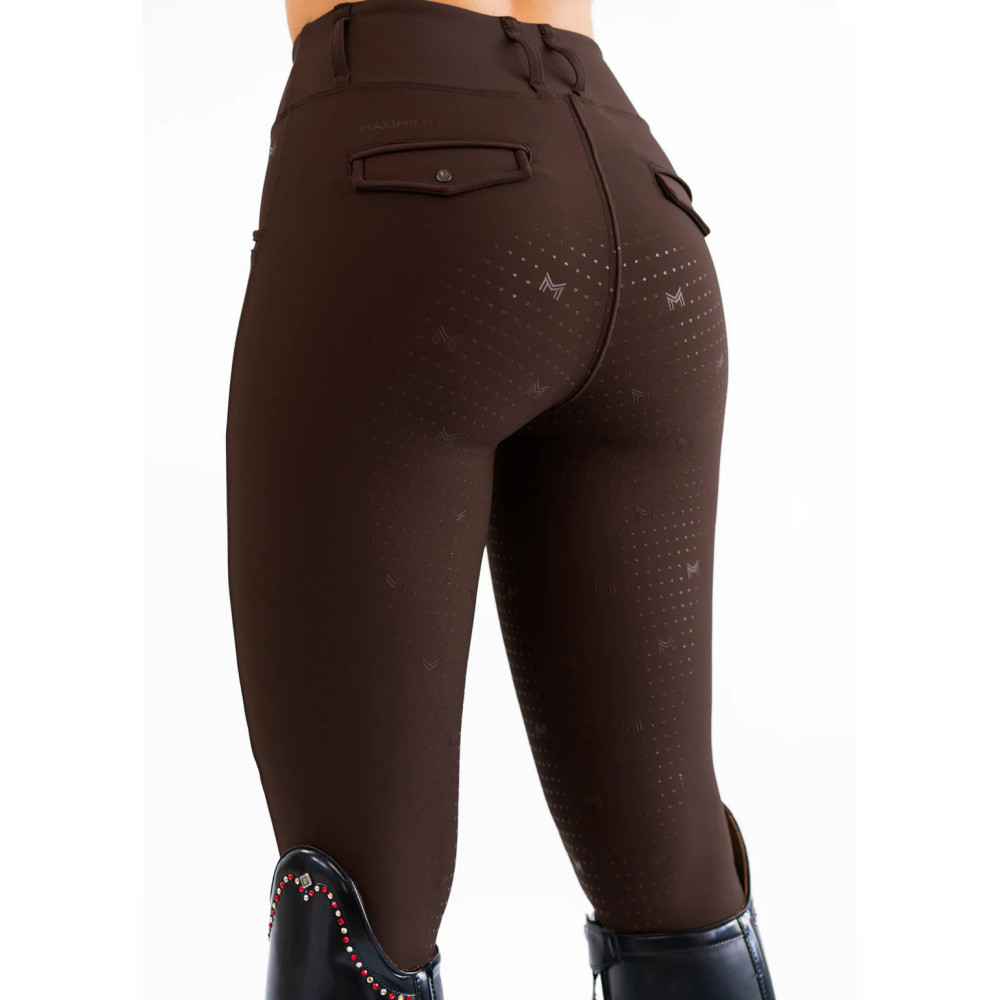 Legginsy Jeździeckie Pro Riding (Chocolate) Maximilian Equestrian