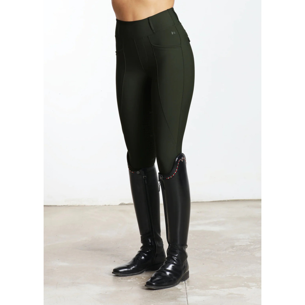 Legginsy Jeździeckie Pro Riding (Hunter Green) Maximilian Equestrian