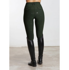 Legginsy Jeździeckie Pro Riding (Hunter Green) Maximilian Equestrian