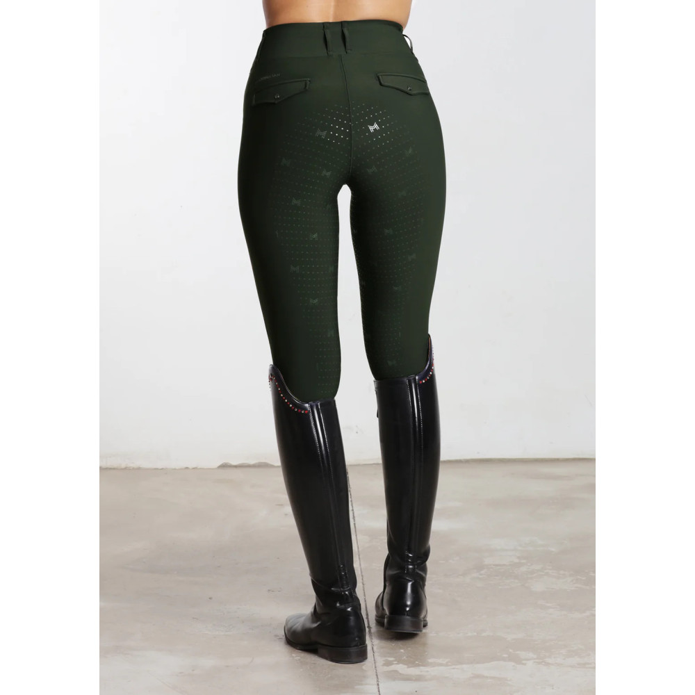 Legginsy Jeździeckie Pro Riding (Hunter Green) Maximilian Equestrian