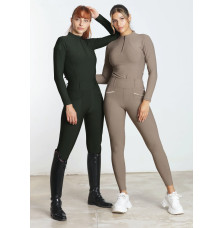 Legginsy Jeździeckie Pro Riding (Hunter Green) Maximilian Equestrian