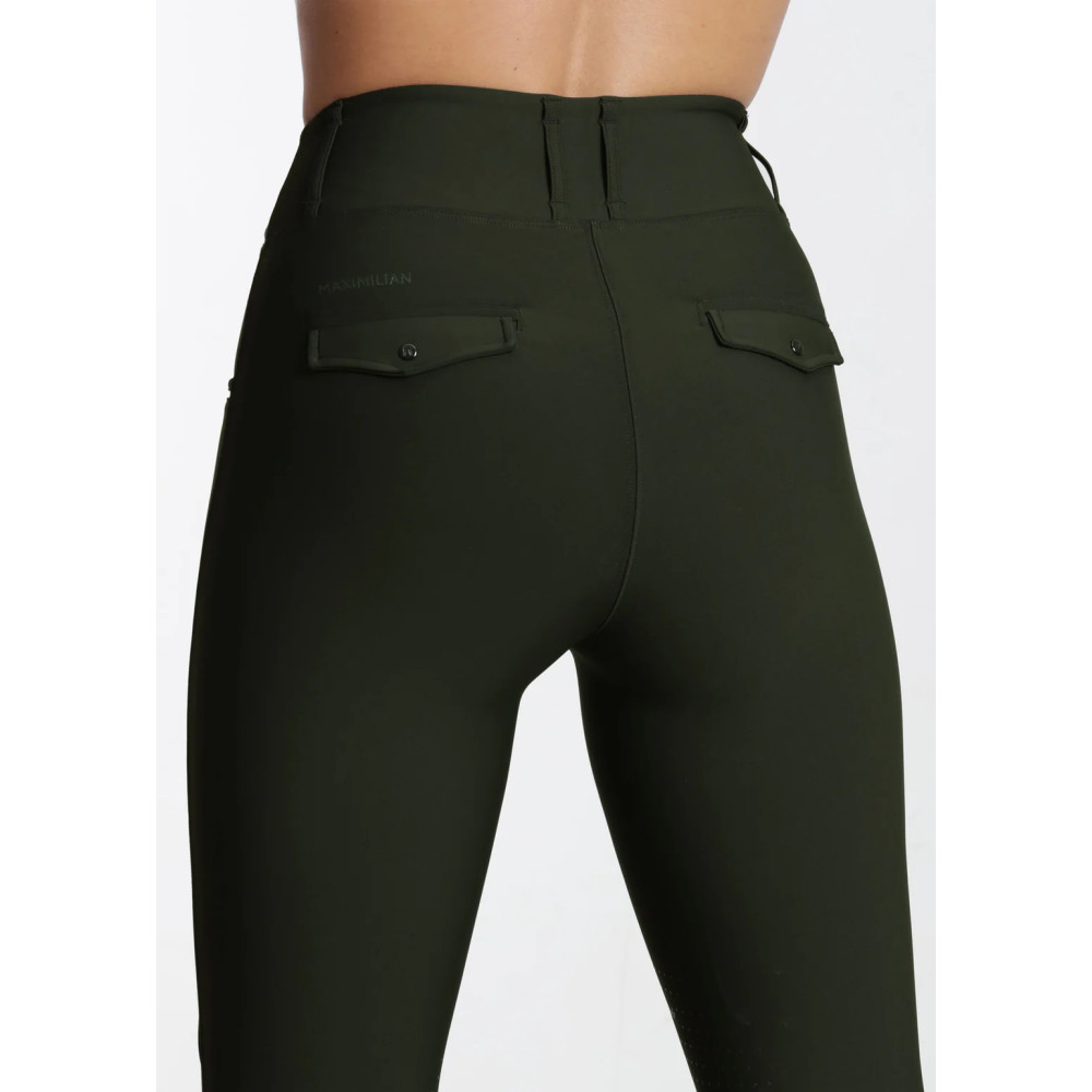 Legginsy Jeździeckie Pro Riding (Hunter Green) Maximilian Equestrian