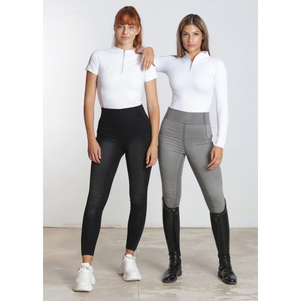 Legginsy Jeździeckie Denim (Black) Maximilian Equestrian