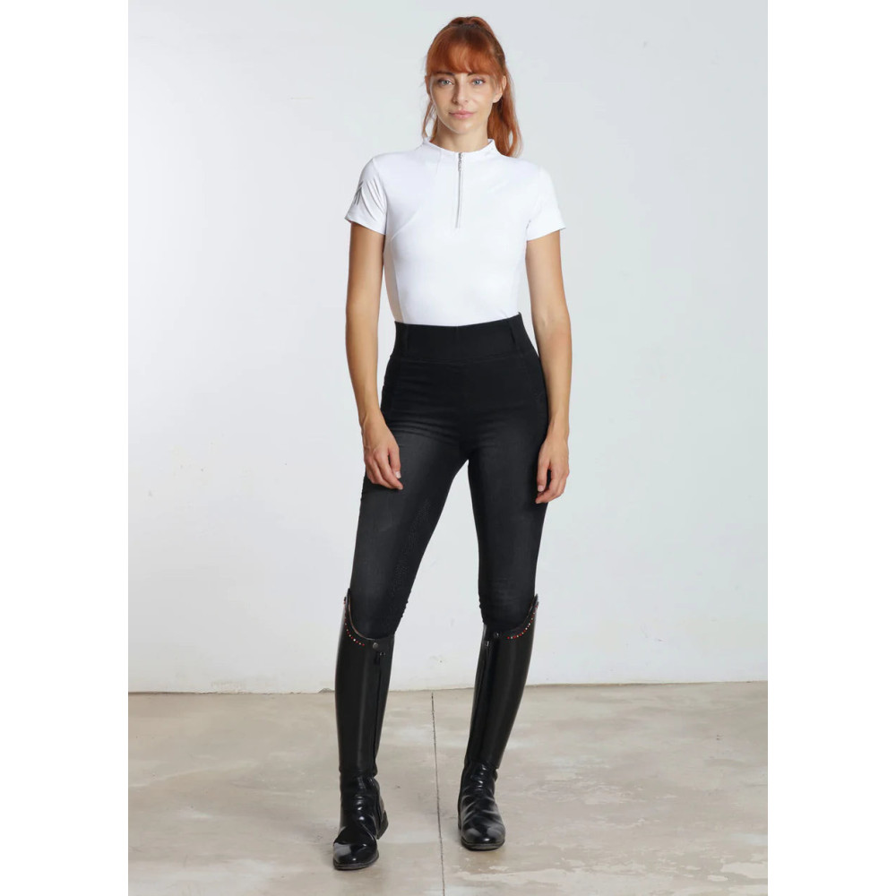 Legginsy Jeździeckie Denim (Black) Maximilian Equestrian