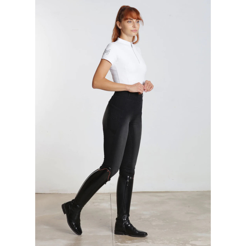 Legginsy Jeździeckie Denim (Black) Maximilian Equestrian