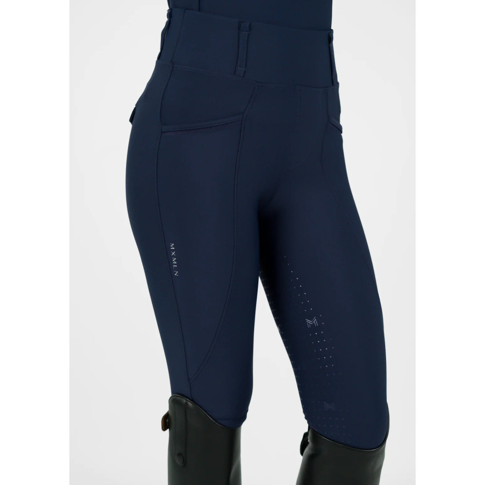 Młodzieżowe Legginsy Jeździeckie Pro Riding (Navy) Maximilian Equestrian