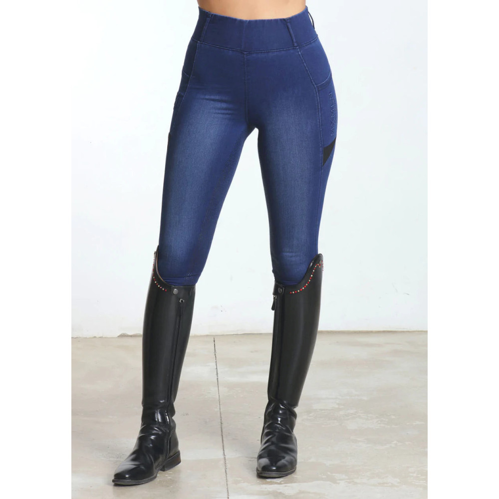 Legginsy Jeździeckie Denim (Dark Blue) Maximilian Equestrian