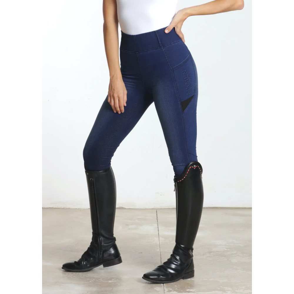 Legginsy Jeździeckie Denim (Dark Blue) Maximilian Equestrian